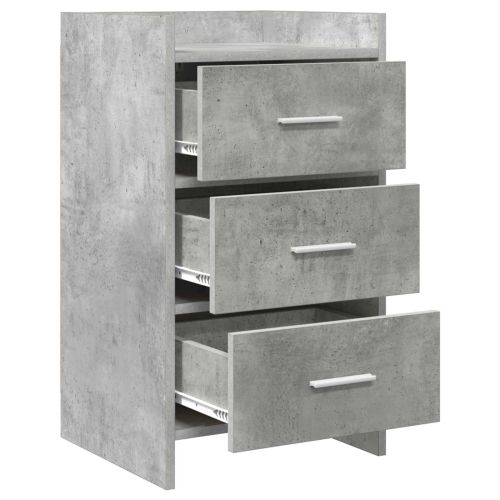 Нощни маси Бетонно сиво 40 x 36 x 70 см Инженерна дървесина