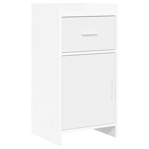 Служебен шкаф Бяло 40 x 36 x 80 см Инженерна дървесина
