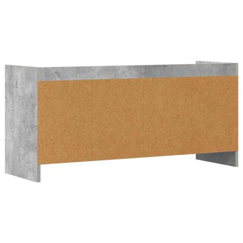 ТВ шкаф 100 x 33 x 47 см Бетонно сиво Инженерна дървесина