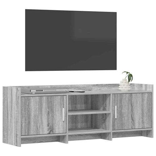 ТВ шкаф 130 x 33 x 47 см Сив Сонома Инженерна дървесина