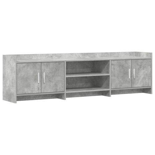 ТВ шкаф 168 x 33 x 47 см Бетонно сиво Инженерна дървесина