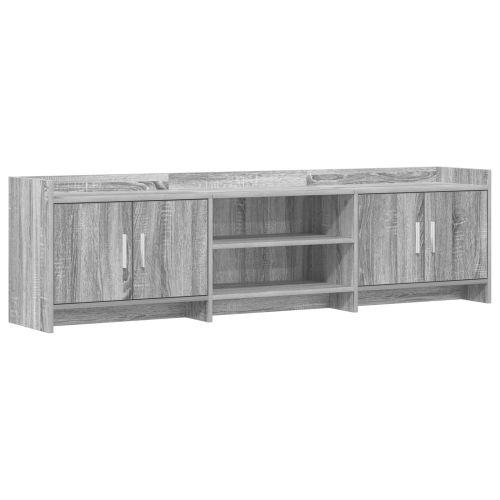 ТВ шкаф 168 x 33 x 47 см Сив Сонома Инженерна дървесина