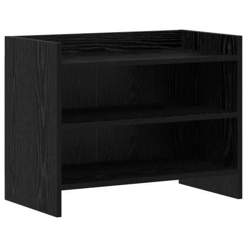 ТВ шкаф 60 x 33 x 47 см Черен дъб Инженерна дървесина