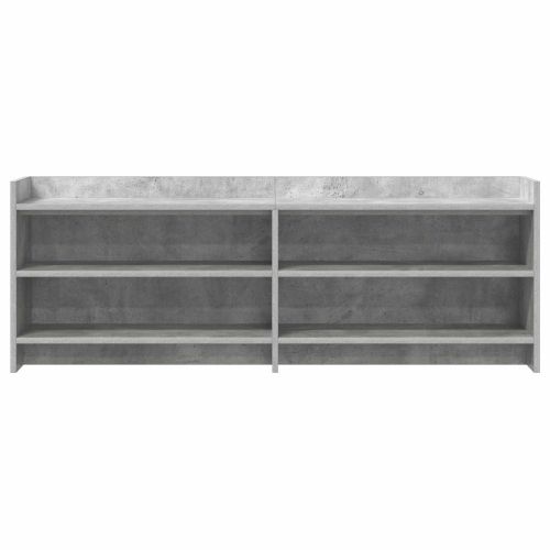 ТВ шкаф 135 x 33 x 47 см Бетонно сиво Инженерна дървесина