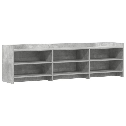 ТВ шкаф 168 x 33 x 47 см Бетонно сиво Инженерна дървесина