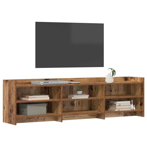 ТВ шкаф 168 x 33 x 47 см Старо дърво Инженерна дървесина