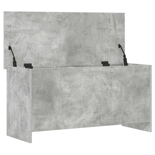 Складов сандък със съхранение Бетонно сиво 100 x 40 x 50 cm
