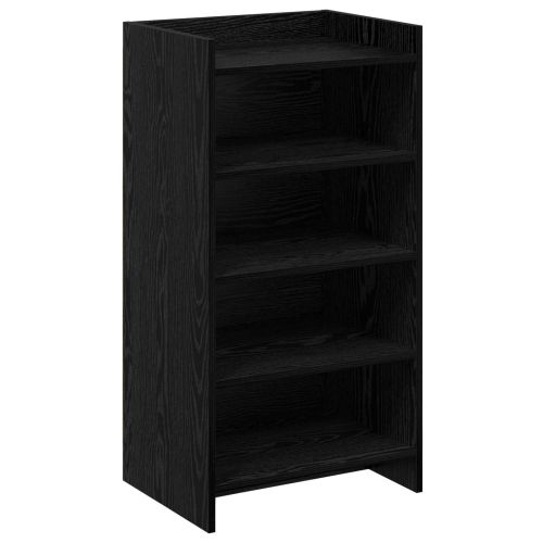 Шкаф за обувки Черен дъб 48 x 36 x 92 см Инженерна дървесина