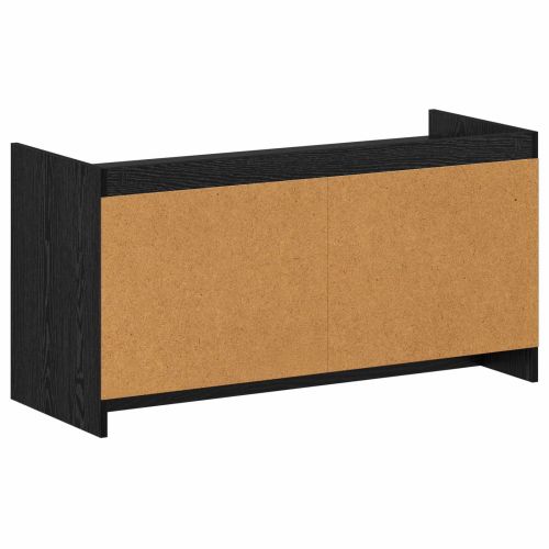 Шкаф за обувки Черен дъб 100 x 39,5 x 51 см Инженерна дървесина