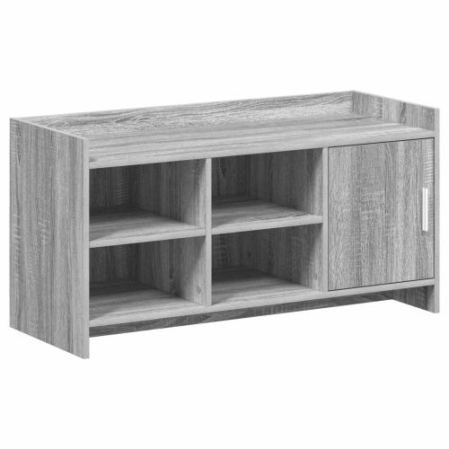 Шкаф за обувки със съхранение Сив Сонома 100 x 39,5 x 51 см