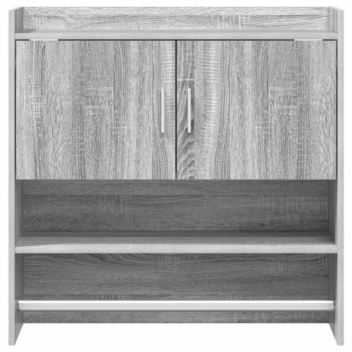 Стенен рафт Монтиране на стена Сив Сонома 80 x 36 x 80 см