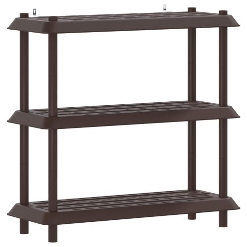 Рафтово единица 3 нива 100 x 40 x 96 см ПП Кафяво