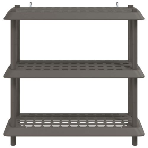Рафтово единица 3 нива 100 x 40 x 96 см ПП Светлосиво