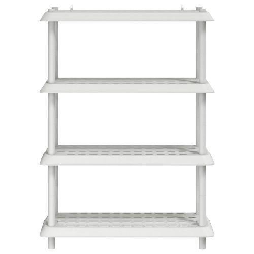 Рафтово единица 4 нива 100 x 40 x 136,5 см ПП Бяло