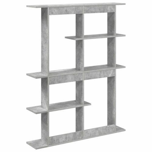 Стенен рафт Бетонно сиво 102 x 20 x 130 см Инженерна дървесина