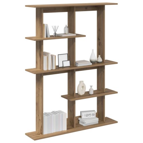 Стенен рафт Дъб артизан 102 x 20 x 130 см Инженерна дървесина