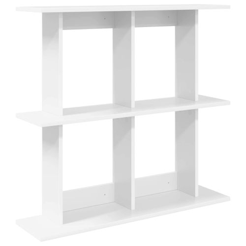 Стенен рафт Монтиране на стена Бяло 100 x 20 x 75 см