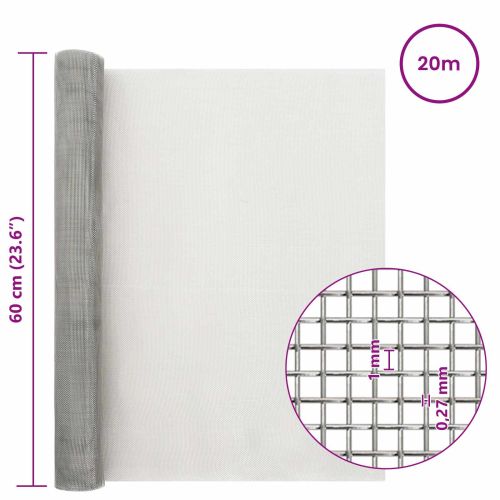 Мрежест екран 60 x 2000 cm 20 Mesh Неръждаема стомана 201
