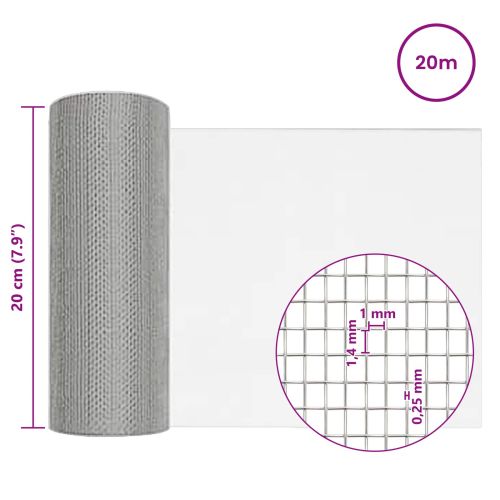 Мрежест екран 20 x 2000 см 18 mesh Неръждаема стомана 304