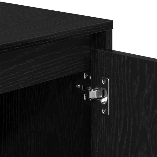 ТВ шкаф 102 x 37,5 x 52,5 см Черния дъб Инженерна дървесина