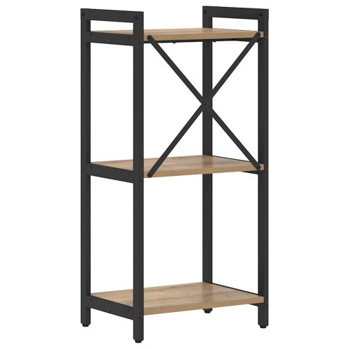 Рафт за книги 40 x 30 x 85 см Инженерна дървесина Дъб