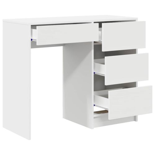 Бюро Бяло Инженерна дървесина 90 x 37.5 x 75 см