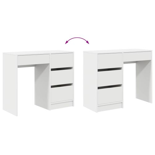 Бюро Бяло Инженерна дървесина 90 x 37.5 x 75 см