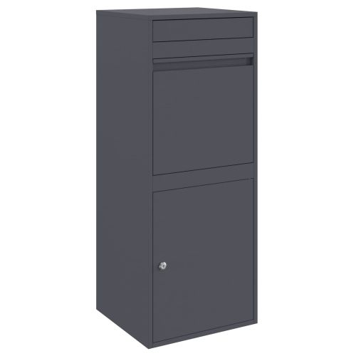 Пощенска кутия за пратки Антрацит 47,5 x 38 x 59 см Стомана