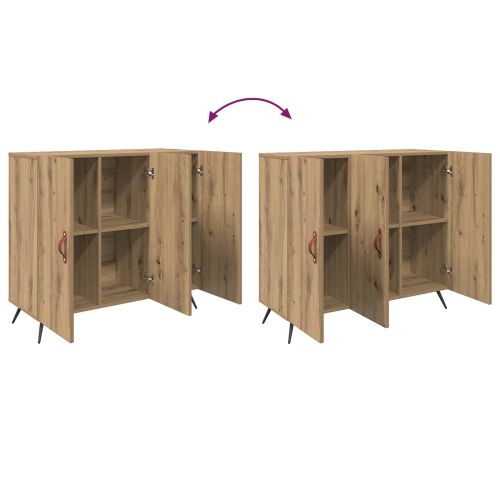 Служебен шкаф Дъб 89,5 x 34 x 80 см Инженерна дървесина