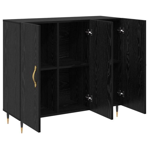 Служебен шкаф Черния дъб 90 x 34 x 80 см Инженерна дървесина