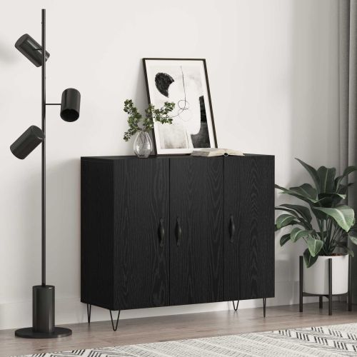 Служебен шкаф Черния дъб 90 x 32,5 x 80 см Инженерна дървесина