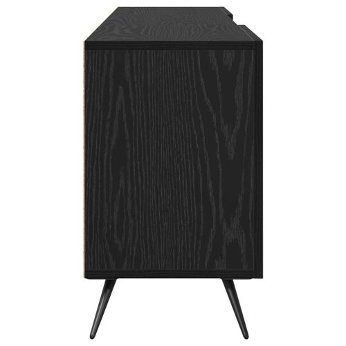 ТВ шкаф 150 x 30 x 50 cm Черен дъб Инженерна дървесина