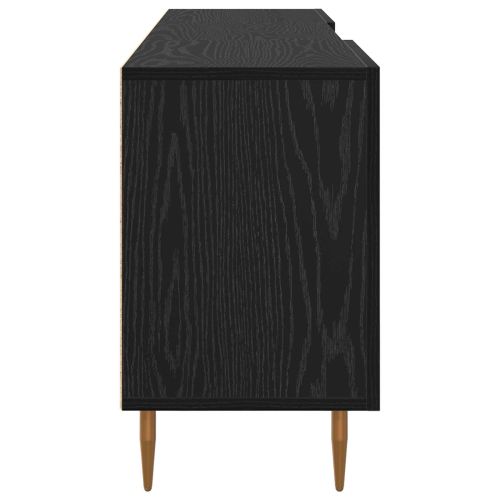 ТВ шкаф 150 x 30 x 50 cm Черен дъб Инженерна дървесина