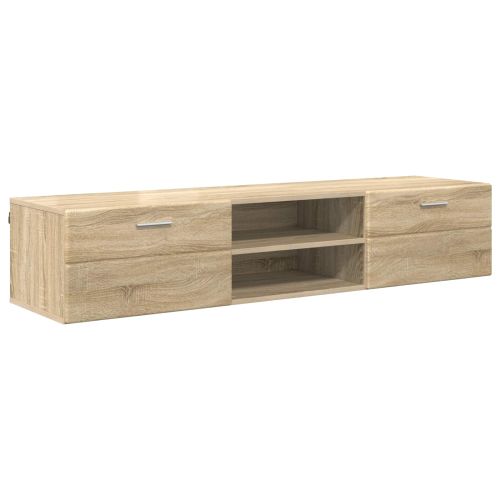 Дървен шкаф 150 x 39 x 30 см Сонома дъб Инженерна дървесина