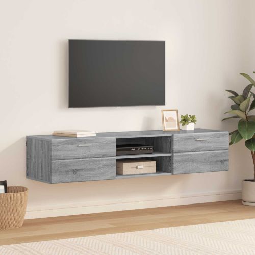 Дървен шкаф 150 x 39 x 30 см Сив Сонома Инженерна дървесина