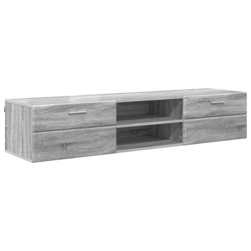 Дървен шкаф 150 x 39 x 30 см Сив Сонома Инженерна дървесина