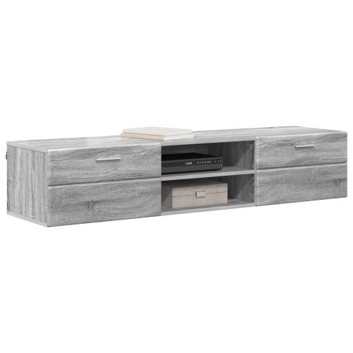 Дървен шкаф 150 x 39 x 30 см Сив Сонома Инженерна дървесина