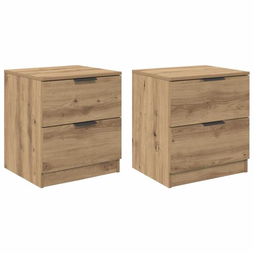 Нощен шкаф 2 бр. Дъб 45 x 39 x 50 см Инженерна дървесина