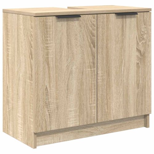 Шкаф за баня Сонома дъб 64,5 x 33,5 x 59 см Инженерно дърво