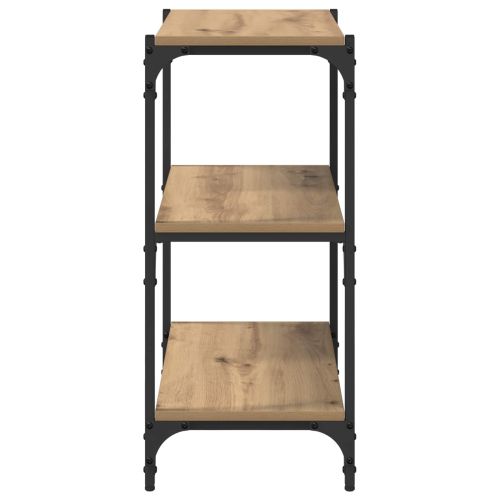 Шкаф за книги 3 нива 60 x 33 x 70,5 см дъб артизан