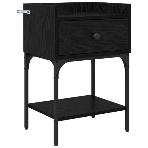 Нощно шкафче Черния дъб 40 x 29 x 60 см Инженерна дървесина