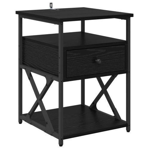 Нощен шкаф Черния дъб 40 x 42 x 55 см Инженерна дървесина