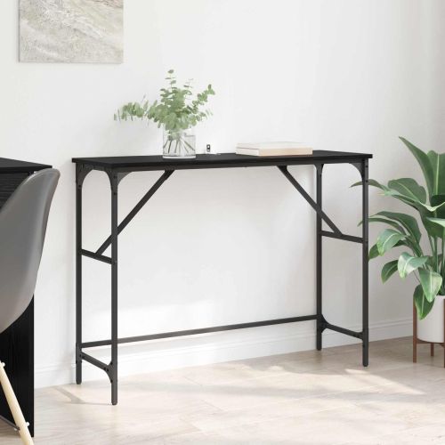 Конзолна маса Черния дъб 100 x 32 x 75 см Инженерна дървесина