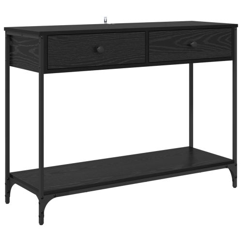 Конзолна маса Черния дъб 100 x 34,5 x 75 см Инженерна дървесина