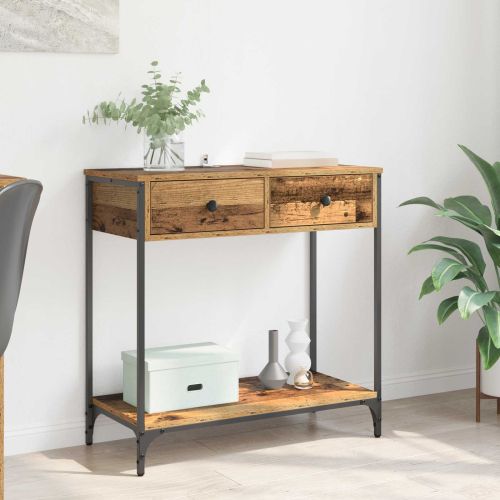 Конзолна маса Старо дърво 75 x 34,5 x 75 см Инженерна дървесина