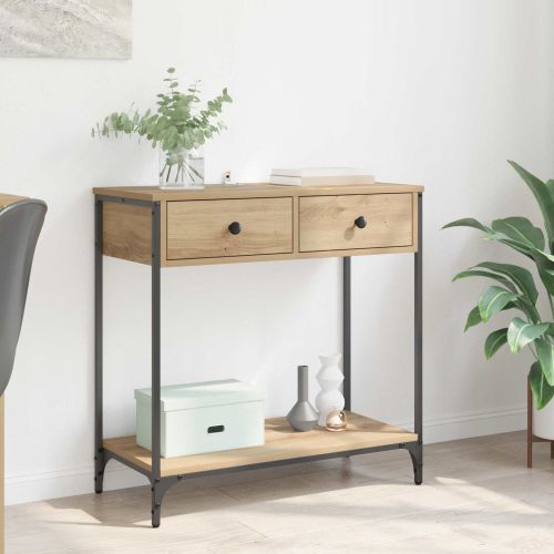 Конзолна маса Дъб 75 x 34,5 x 75 см Инженерна дървесина