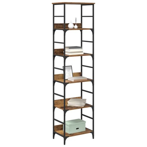 Рафт за книги Старо дърво 50 x 33 x 188,5 см Инженерно дърво