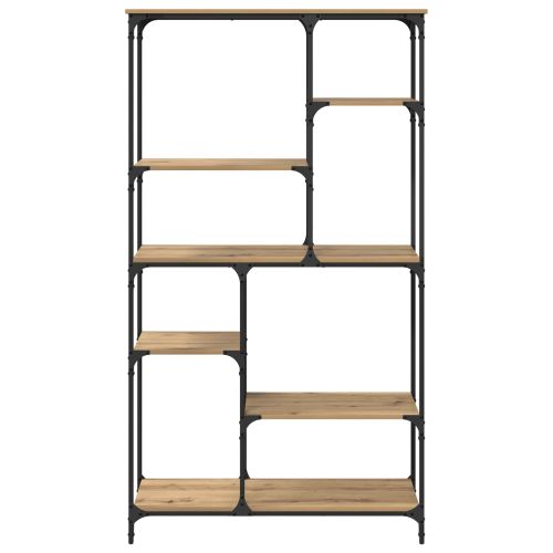 Рафт за книги 5 нива 99 x 35,5 x 176 cm Инженерно дърво Дъб