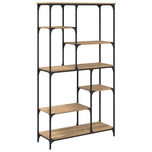 Рафт за книги 5 нива 99 x 35,5 x 176 cm Инженерно дърво Дъб