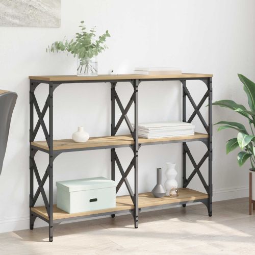 Конзолна маса Дъб 100 x 28 x 80,5 см Инженерна дървесина